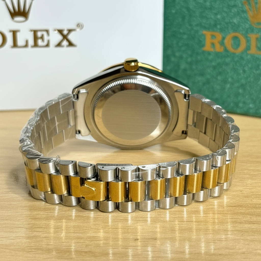 Rlx - Stainless Steel - 40mm - Silver Dial - Gold Two Tone