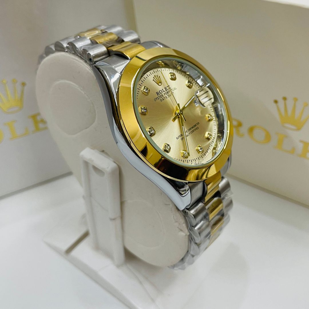 Rlx - Stainless Steel - 40mm - Gold Two Tone