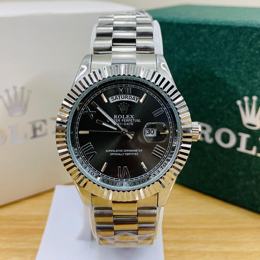 XEON RLX Day-Date - 40MM - Fluted bezel Gray Dial