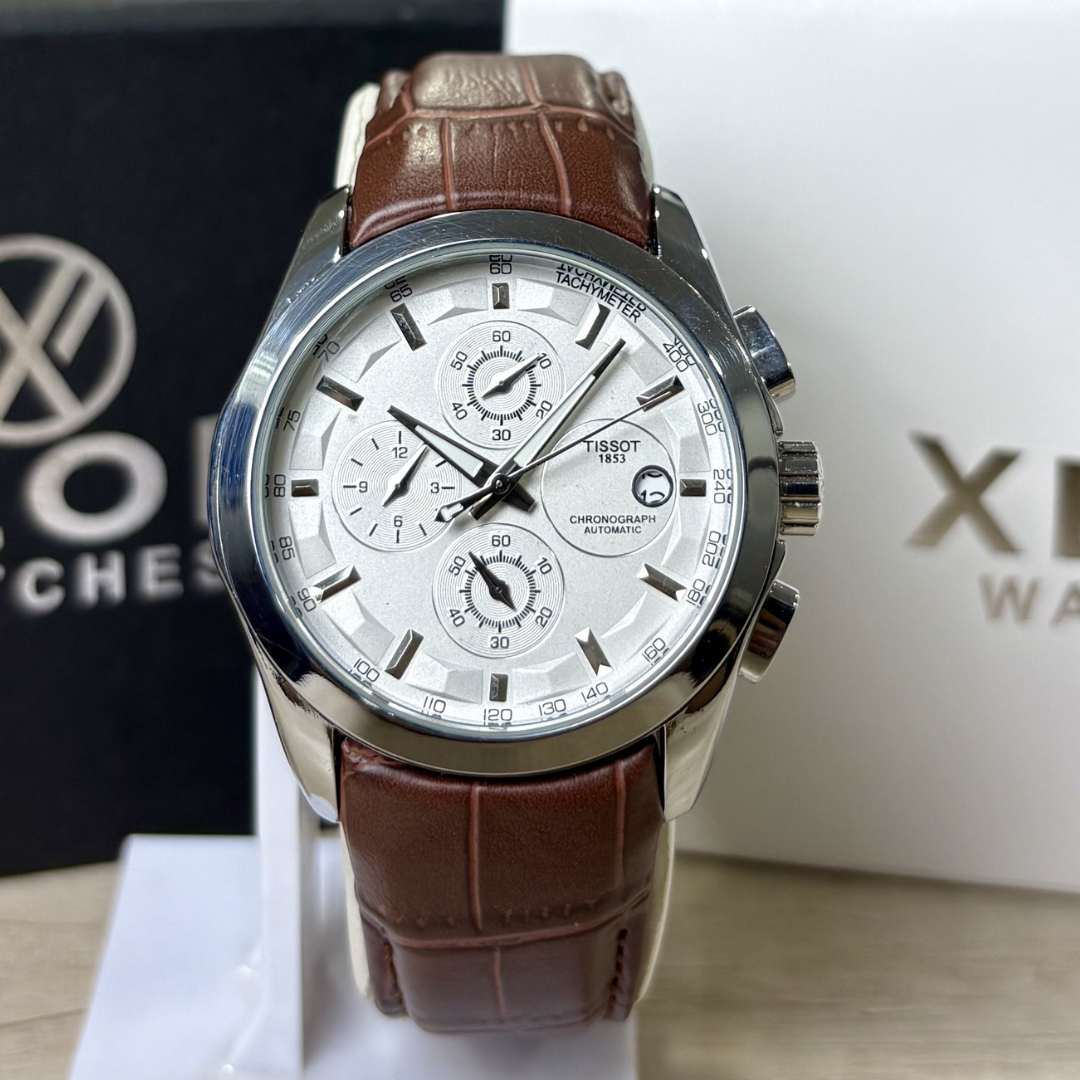Tissot - 1853 - Chronograph Watch - Brown Straps