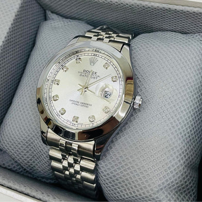 Rlx DateJust - 40mm - Stainless Steel - Silver Dial