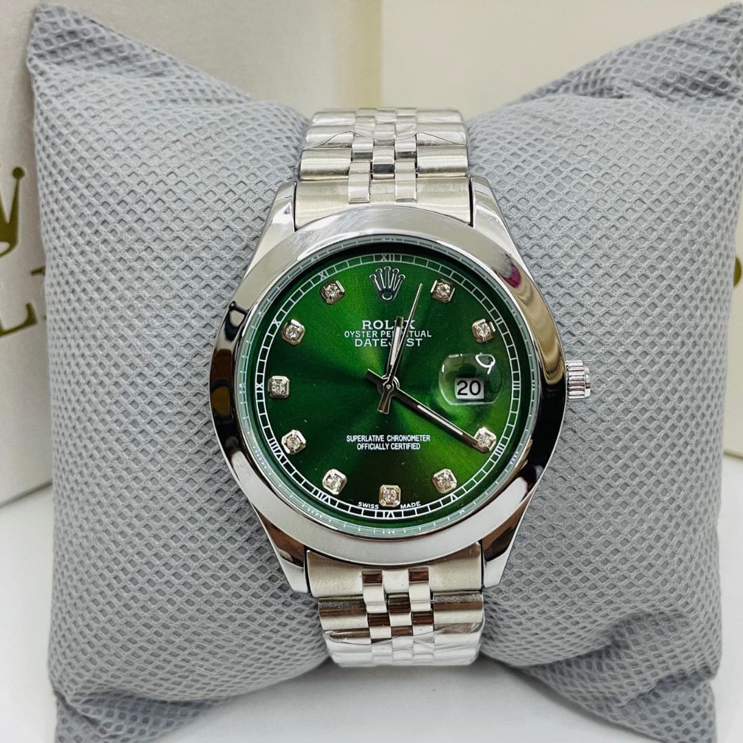 Rlx DateJust - 40mm - Stainless Steel - Green Dial