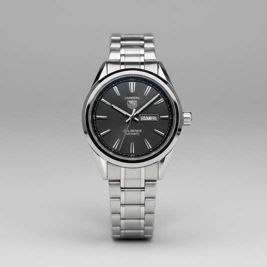 Tag Heuer Carrera - Calibre 5 - Stainless Steel - Black Dial