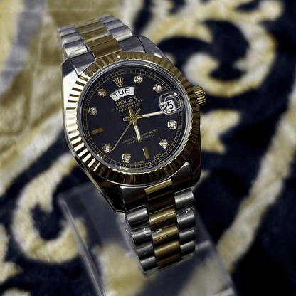 Rlx - Day-Date - Two Tone - Black Dial