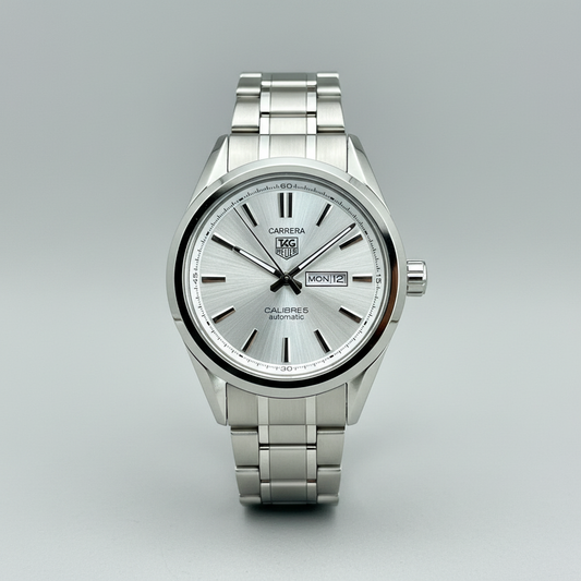Tag Heuer Carrera - Calibre 5 - Stainless Steel - Silver Dial