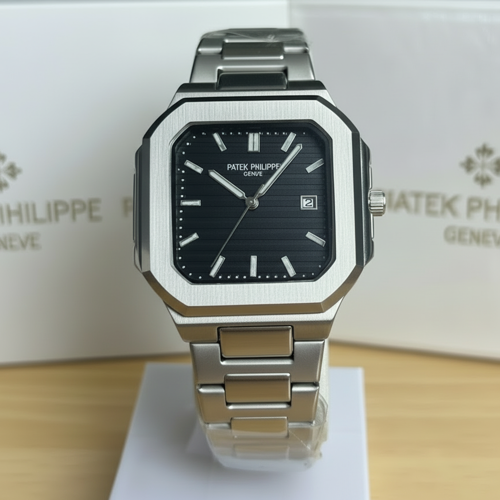 PP Cubitus - Stainless Steel - Black Dial