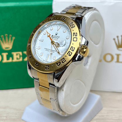 Rlx Explorer II | Oyster Chain | Two Tone | White Dial