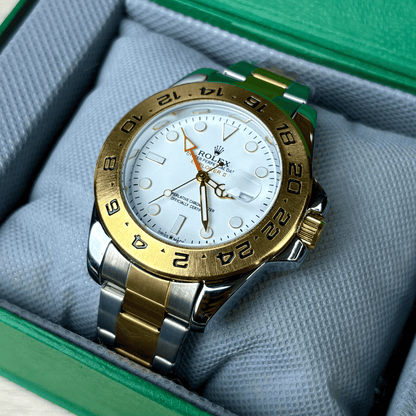 Rlx Explorer II | Oyster Chain | Two Tone | White Dial