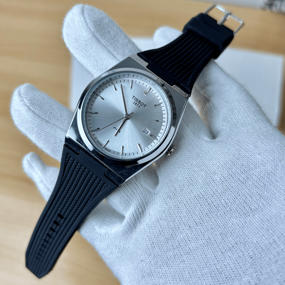 Tissot PRX - Silver Dial - Black Rubber Strap – XEON WATCHES