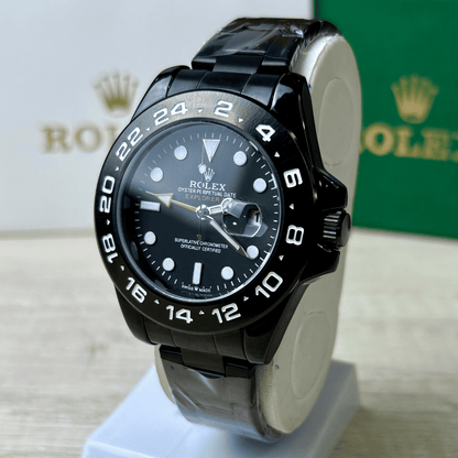 Rlx Explorer II | Oyster Chain | Full Black | Black Dial