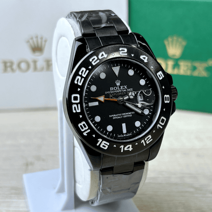 Rlx Explorer II | Oyster Chain | Full Black | Black Dial