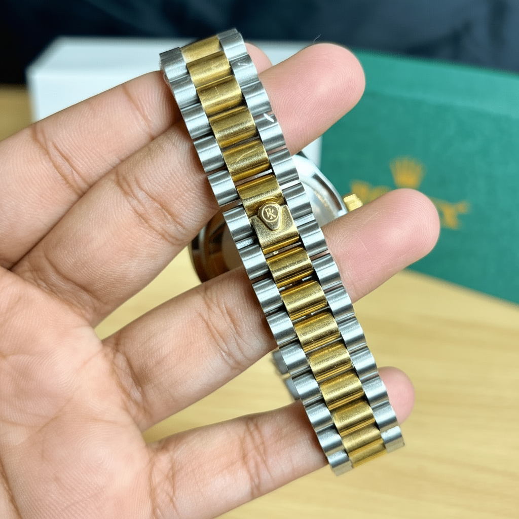 Rlx Datejust - Roman Dial - Two Tone Black Dial