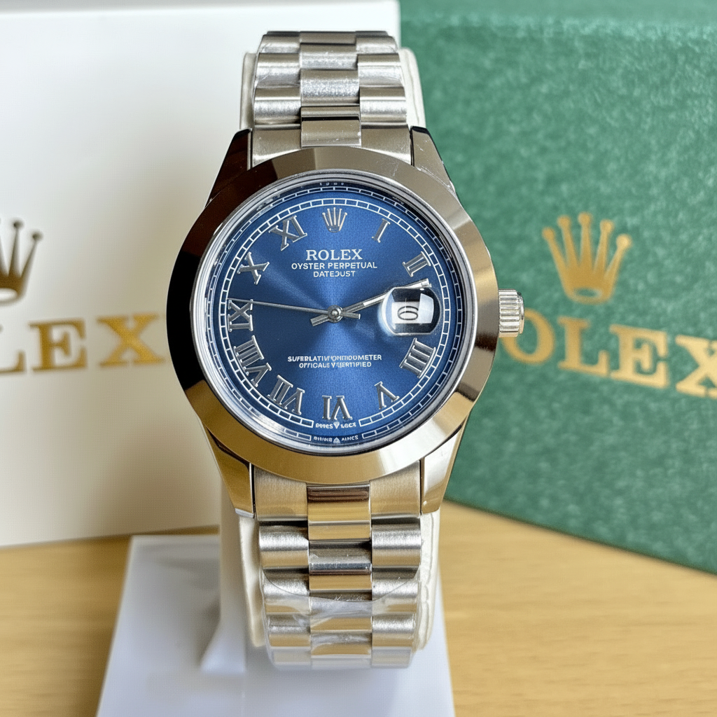 Rlx Datejust - Roman Dial - Navy Blue Dial