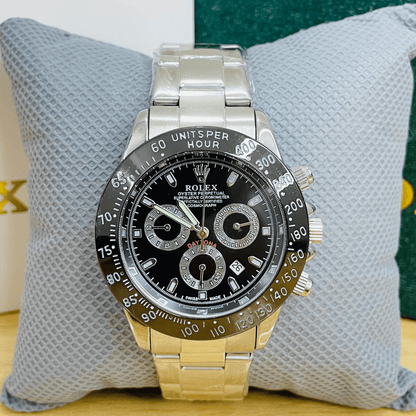 Rlx Daytona - Oyster Chain - Silver (Black)