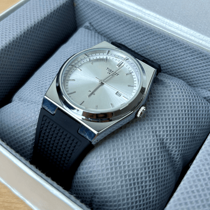 Tissot PRX - Silver Dial - Black Rubber Strap