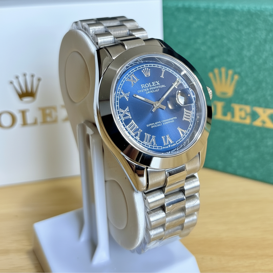 Rlx Datejust - Roman Dial - Navy Blue Dial