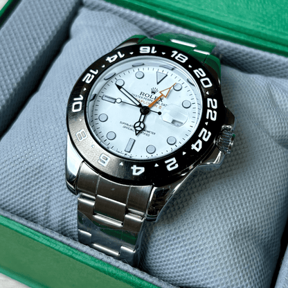 Rlx Explorer II | Oyster Chain | Black Bezel | White Dial