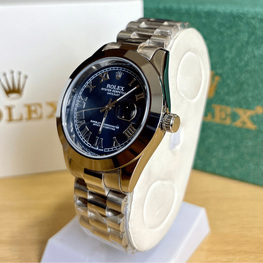 Rlx Datejust - Roman Dial - Navy Blue Dial