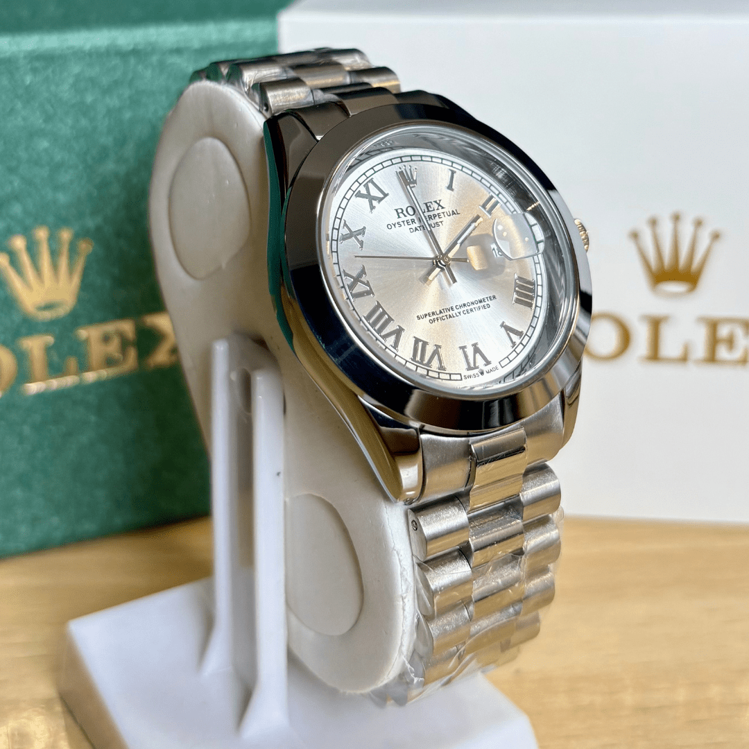 Rlx Datejust - Roman Dial - Silver Dial