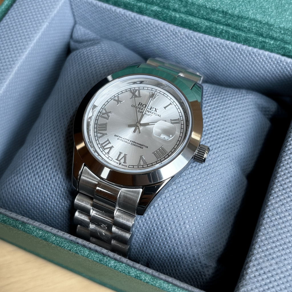 Rlx Datejust - Roman Dial - Silver Dial