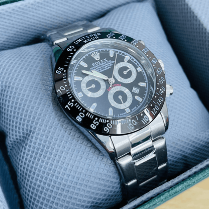 Rlx Daytona - Oyster Chain - Silver (Black)