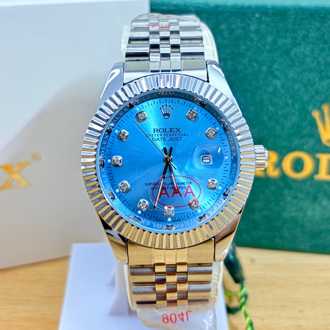 Rlx DateJust - 40mm - Fluted Bezel - Tiffany