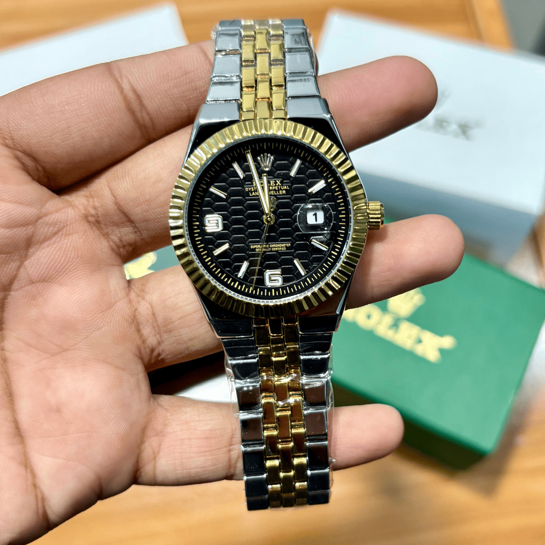 Rlx - Oyster Prepetual - Land Dweller - Two Tone - Black Dial