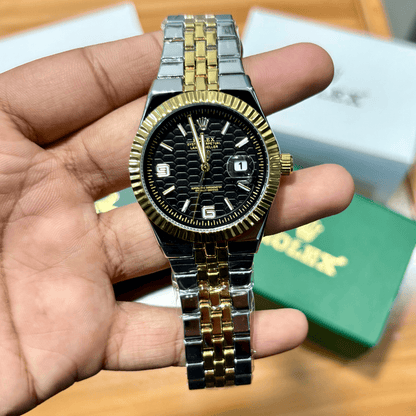 Rlx - Oyster Prepetual - Land Dweller - Two Tone - Black Dial