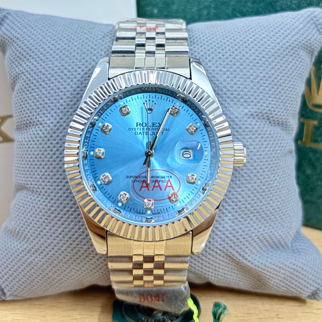 Rlx DateJust - 40mm - Fluted Bezel - Tiffany
