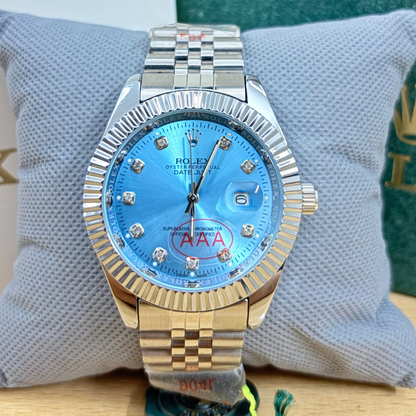Rlx DateJust - 40mm - Fluted Bezel - Tiffany