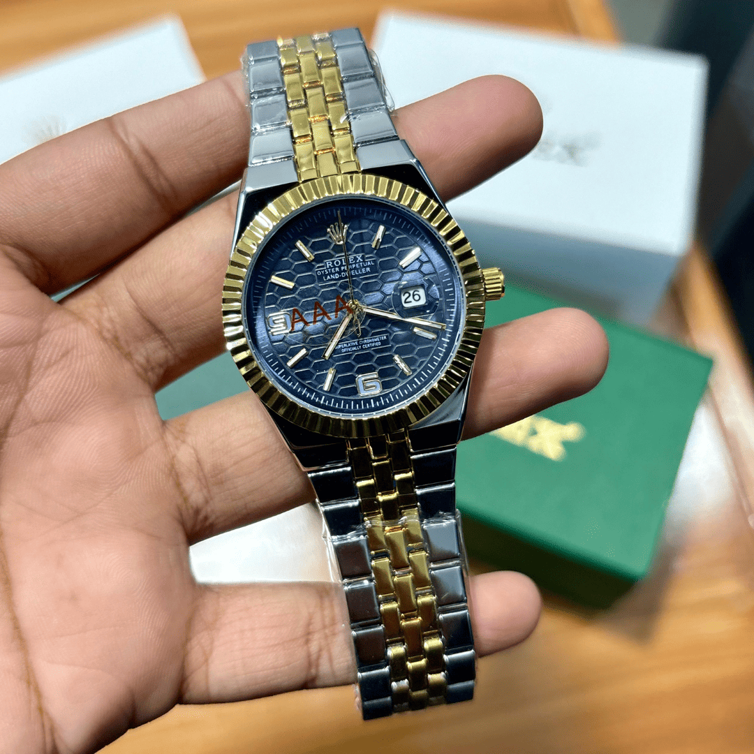 Rlx - Oyster Prepetual - Land Dweller - Two Tone - Navy Blue Dial