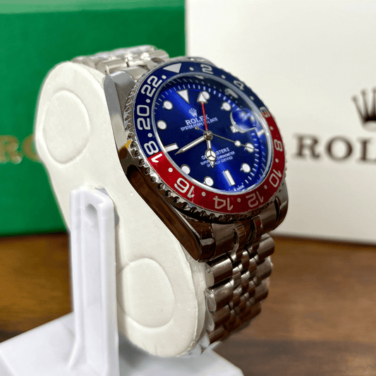 Rlx GMT Master - 40mm - Stainless Steel - Pepsi Jubilee Blue Dial