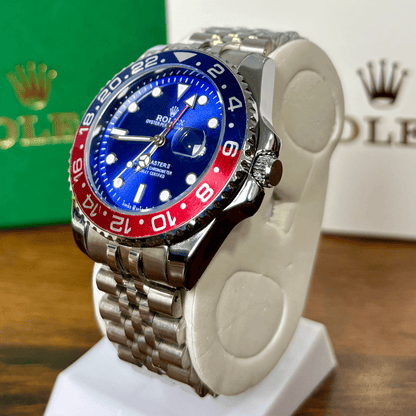 Rlx GMT Master - 40mm - Stainless Steel - Pepsi Jubilee Blue Dial