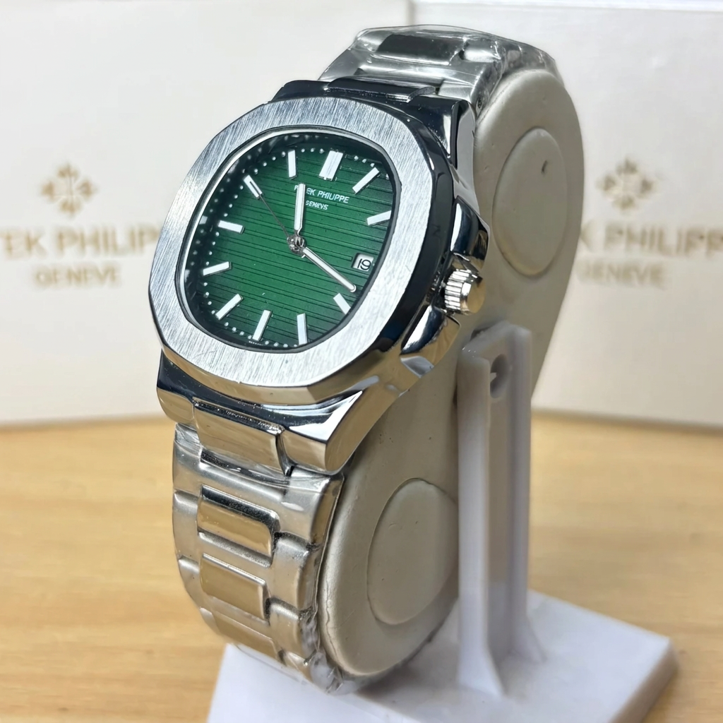 PP Nautilus - Stainless Steel - Green Dial