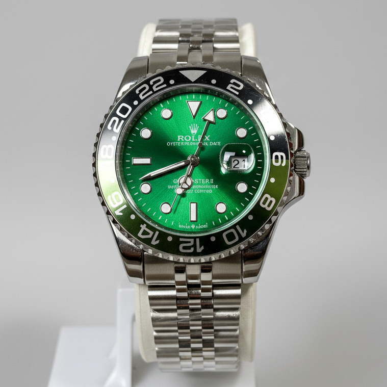 Rlx GMT Master - 40mm - Stainless Steel - Sprite Jubilee Green Dial