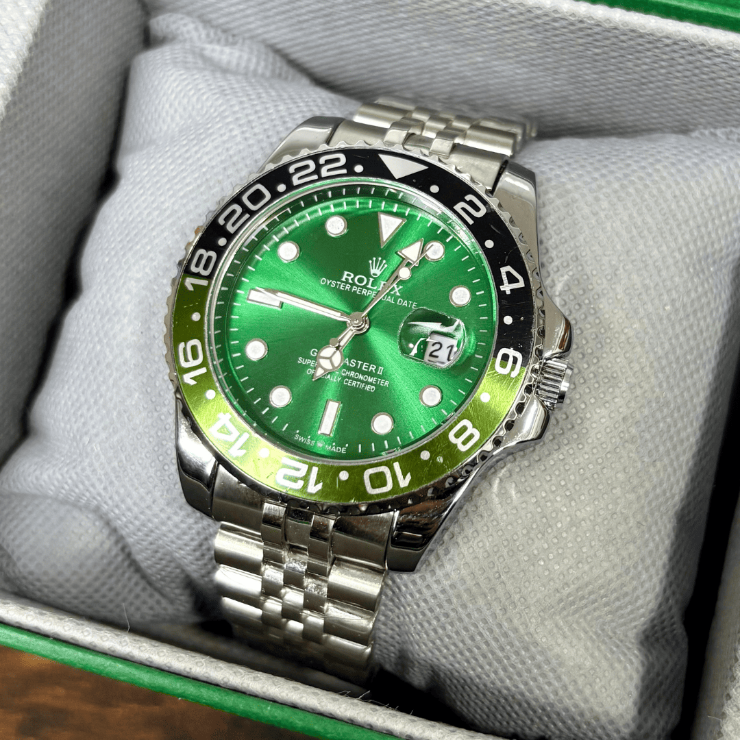 Rlx GMT Master - 40mm - Stainless Steel - Sprite Jubilee Green Dial