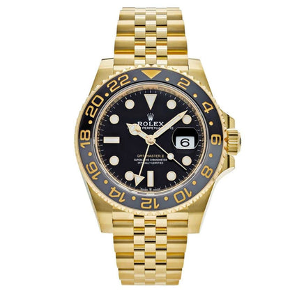 Rlx GMT Master - 40mm - Stainless Steel - Yellow Gold Black Dial