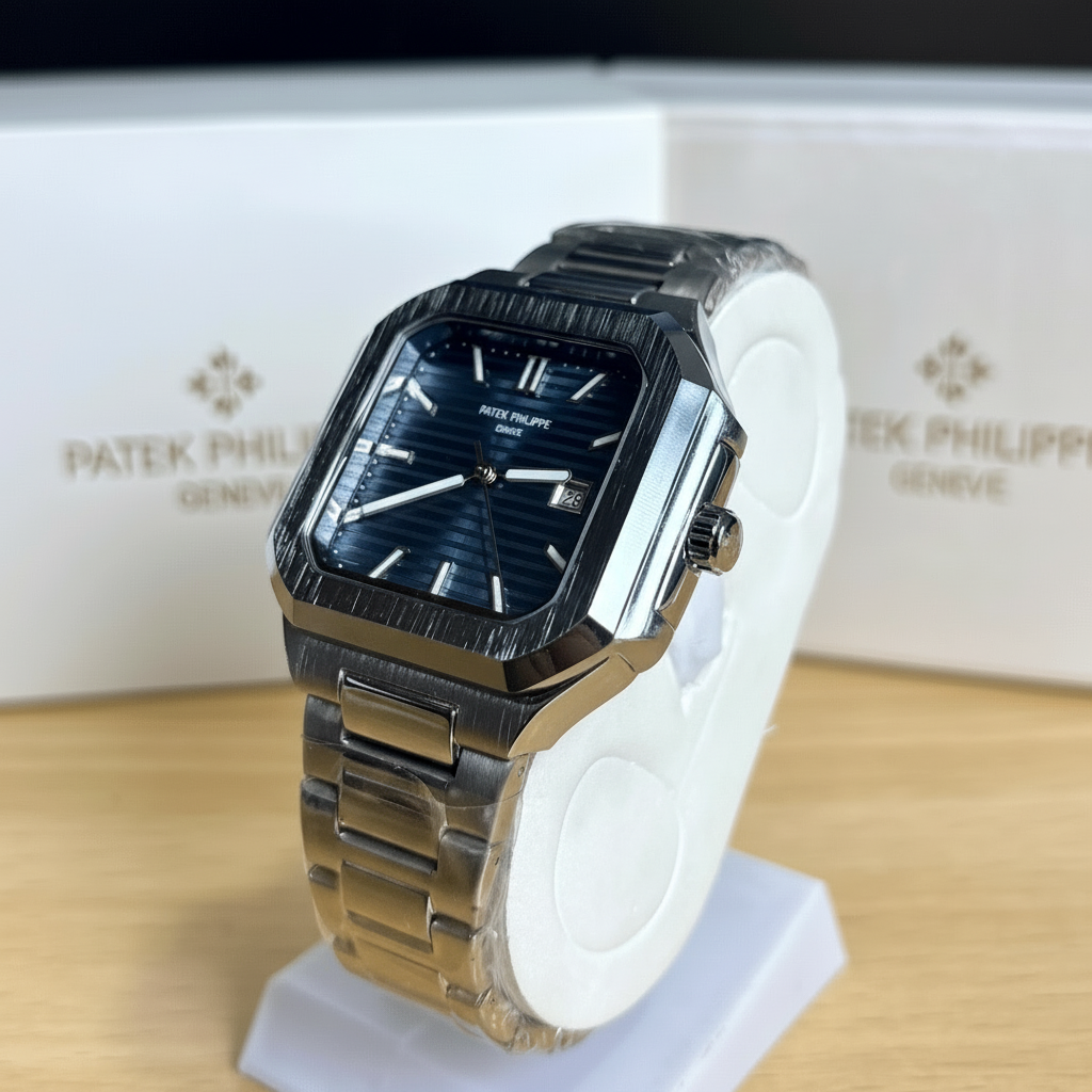 PP Cubitus - Stainless Steel - Navy Blue Dial