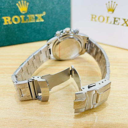 Rlx Daytona - Oyster Chain - Silver (Black)