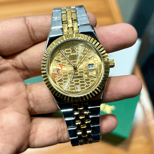 Rlx - Oyster Prepetual - Land Dweller - Two Tone - Golden Dial