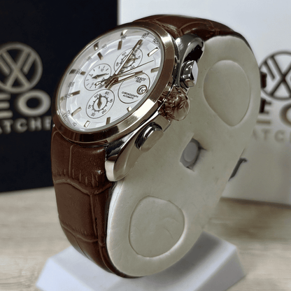 Tissot - 1853 - Chronograph Watch - Two Tone -Brown Straps