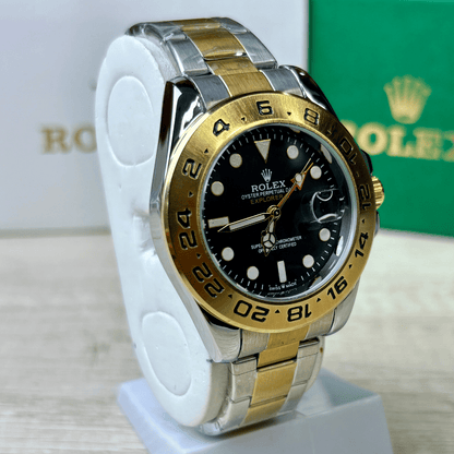 Rlx Explorer II | Oyster Chain | Two Tone | Black Dial