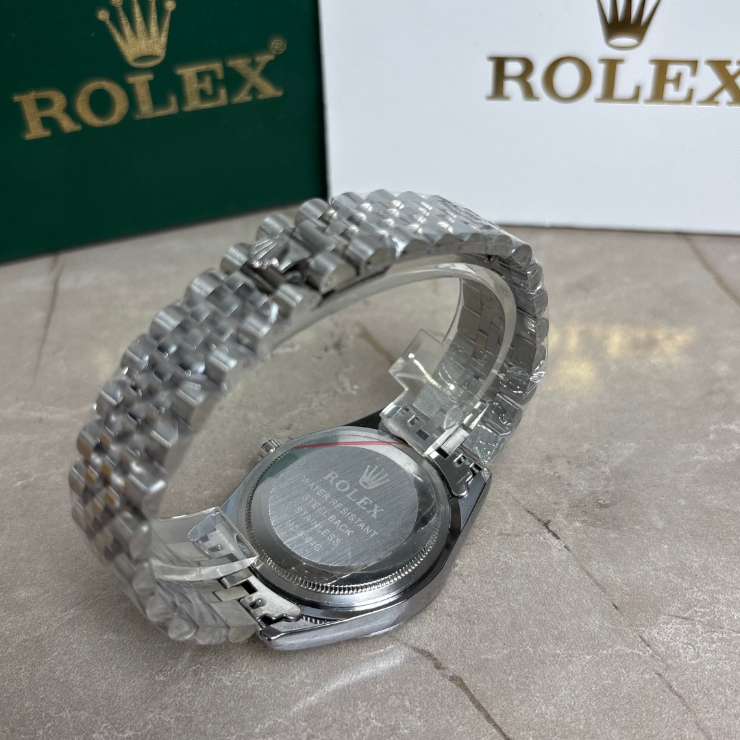 Rlx - Datejust - Roman Dial - Fluted Bezel - Silver