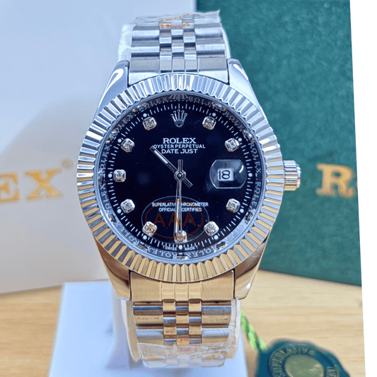 Rlx DateJust - 40mm - Fluted Bezel - Black