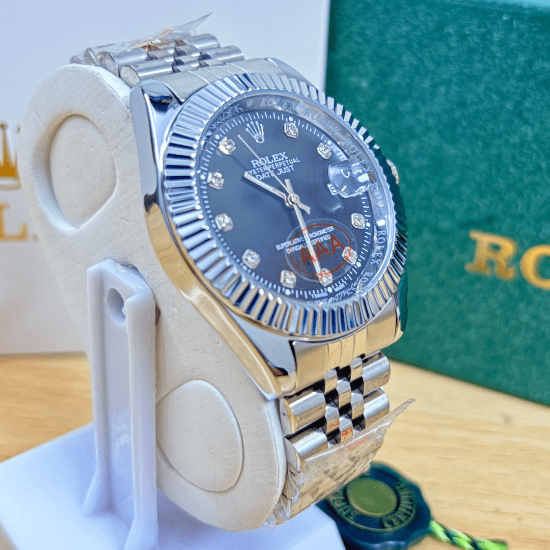 Rlx DateJust - 40mm - Fluted Bezel - Black