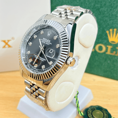 Rlx DateJust - 40mm - Fluted Bezel - Black