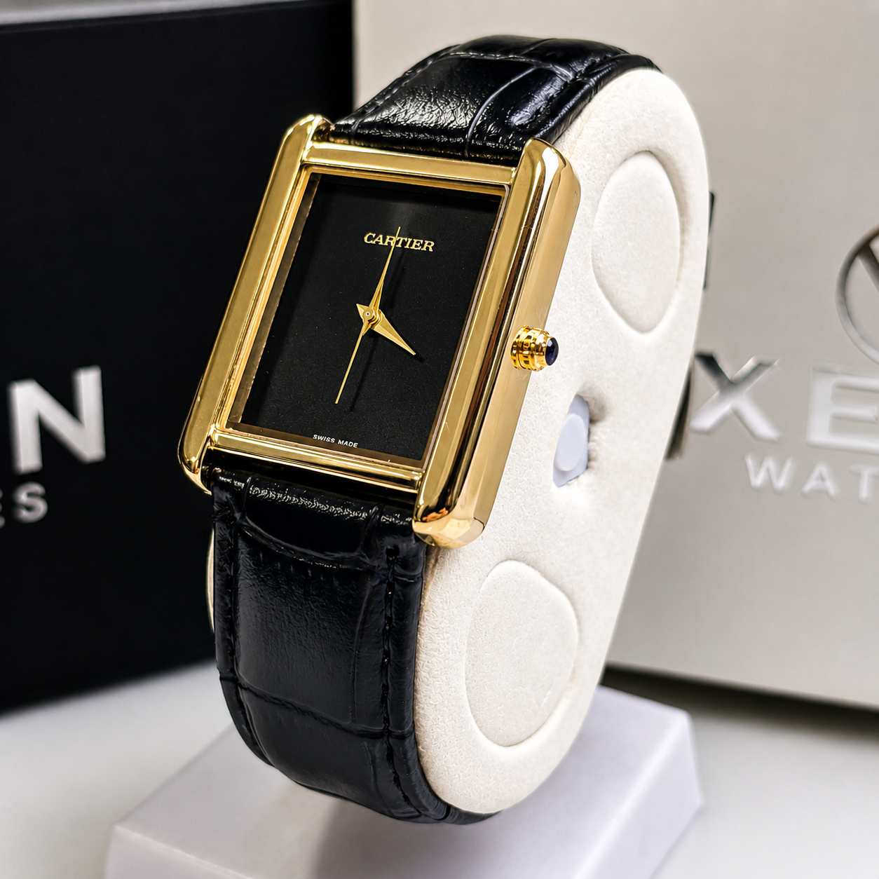 Cartier Tank Gold – Plain Black Dial