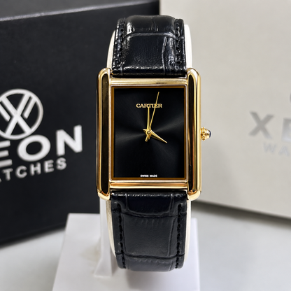 Cartier Tank Gold – Plain Black Dial